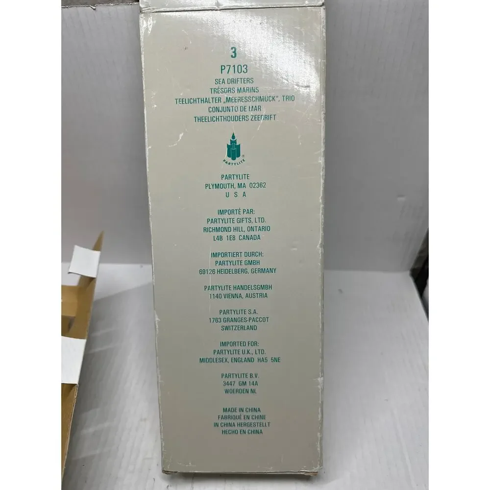 Partylite Sea Drifters P7103 4inch Bisque‎ Shell Votive Candle Holders